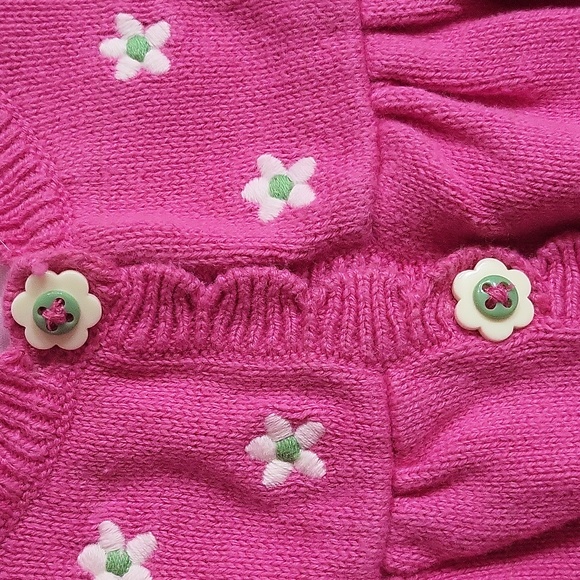 GYMBOREE Baby girl's matching cardigan and onesie set size 3-6 months - Picture 7 of 7